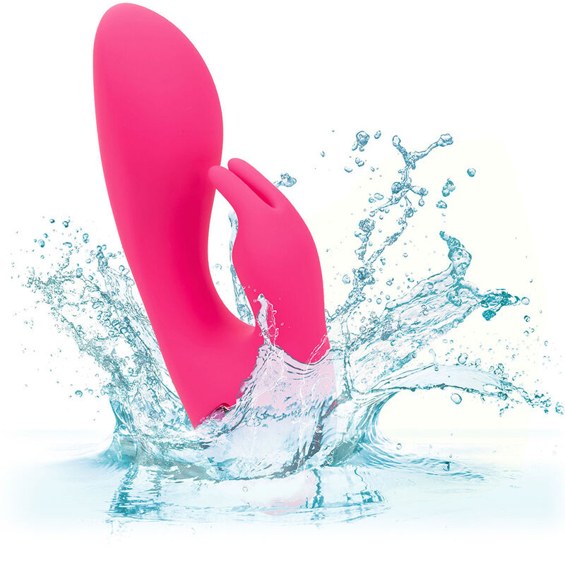 Vibrador Conejo Sunshine Fucsia con Estimulador Clitoriano y 10 Funciones