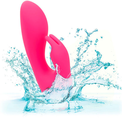 Vibrador Conejo Sunshine Fucsia con Estimulador Clitoriano y 10 Funciones