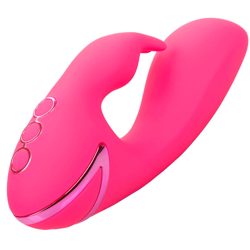 Vibrador Conejo Sunshine Fucsia con Estimulador Clitoriano y 10 Funciones