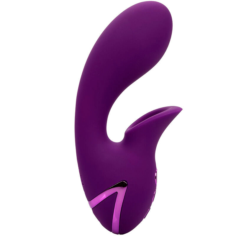 Vibrador y Estimulador de Succión Huntington Beach Heartbreaker Morado