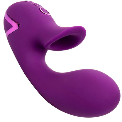 Vibrador y Estimulador de Succión Huntington Beach Heartbreaker Morado