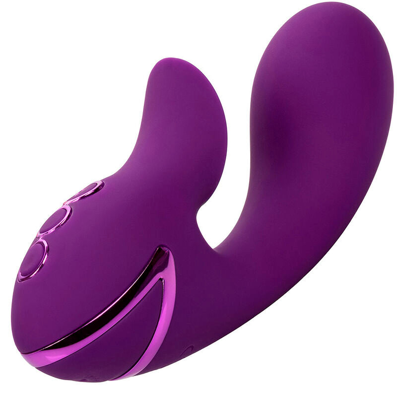 Vibrador y Estimulador de Succión Huntington Beach Heartbreaker Morado