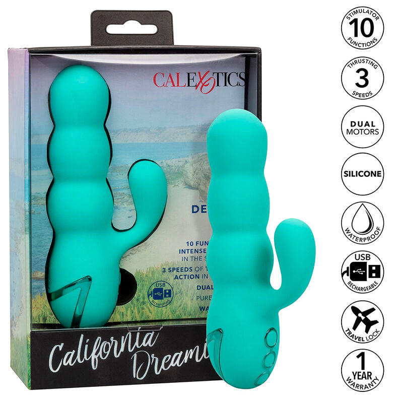 Vibrador Del Mar Diva Rabbit Aqua Green