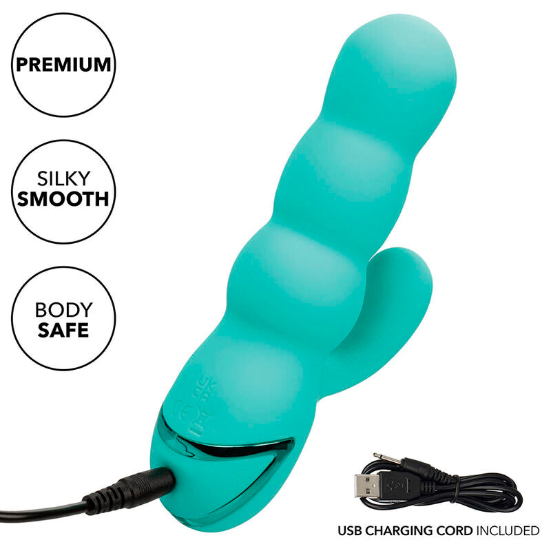 Vibrador Del Mar Diva Rabbit Aqua Green