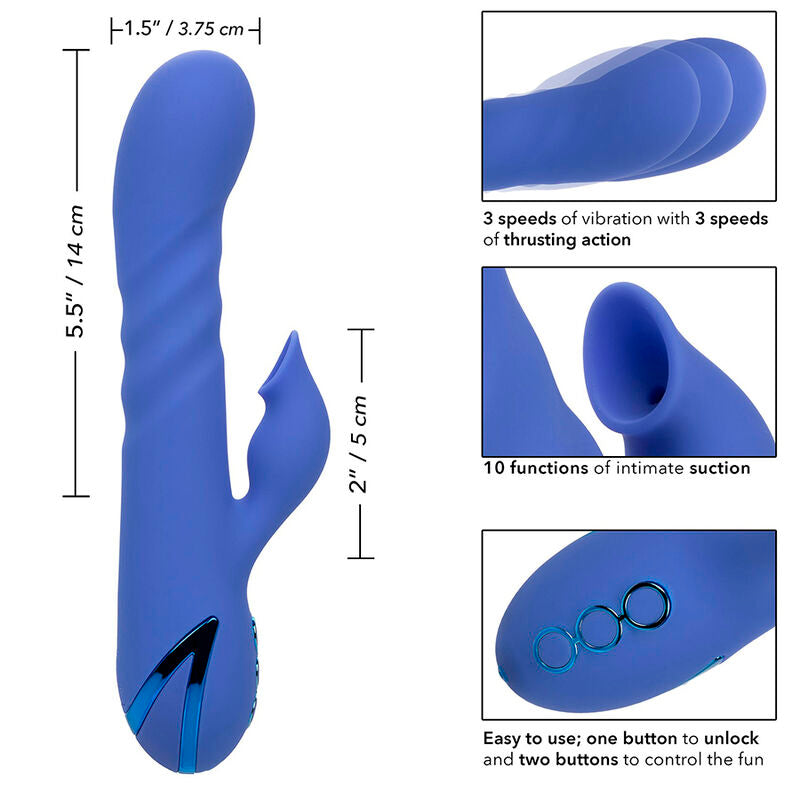 Vibrador y Estimulador Clitoriano LA Love con Succión y Vibración