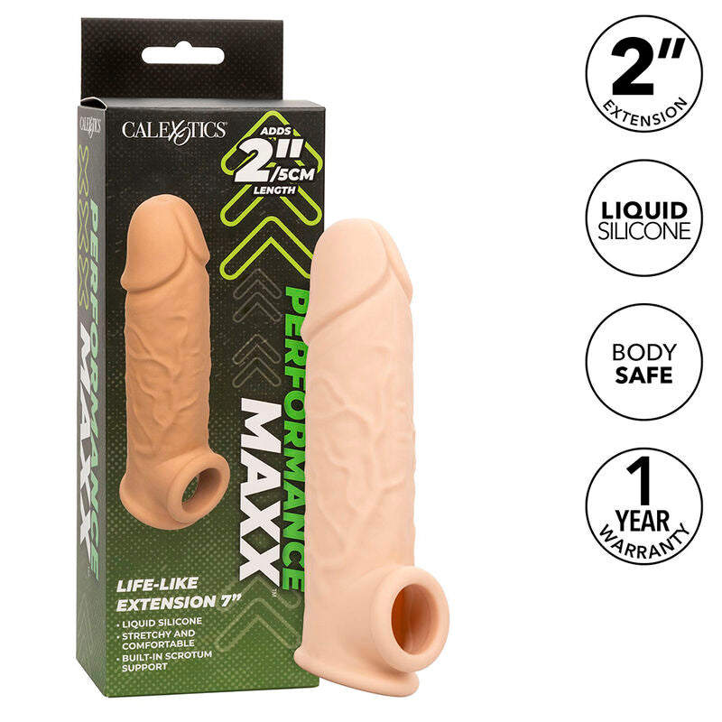 Extensor de Pene Realista Performance Maxx con 5cm Extra
