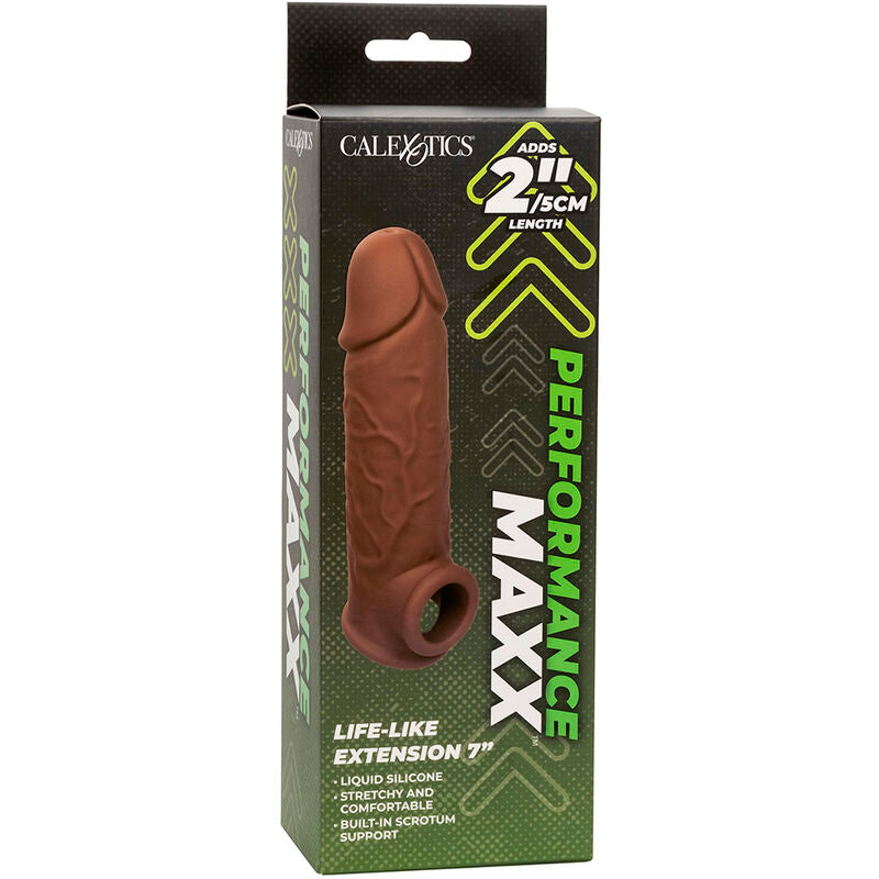 Extensión de Pene Realista Performance Maxx 7 Piel Marrón