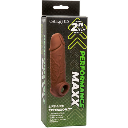 Extensión de Pene Realista Performance Maxx 7 Piel Marrón