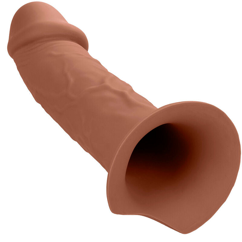 Extensor de Pene Realista con Arnés - Piel Marrón
