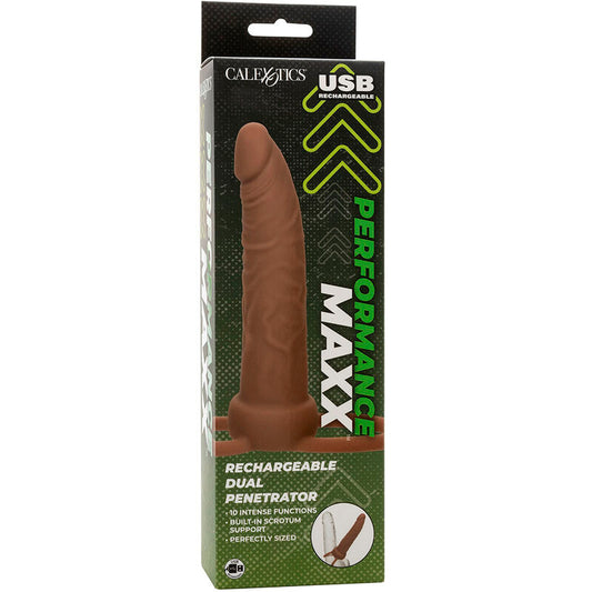 Vibrador Doble Penetración Recargable Performance Maxx