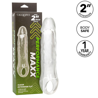 Extensión Peniana Performance Maxx Clear 7,5 Transparente