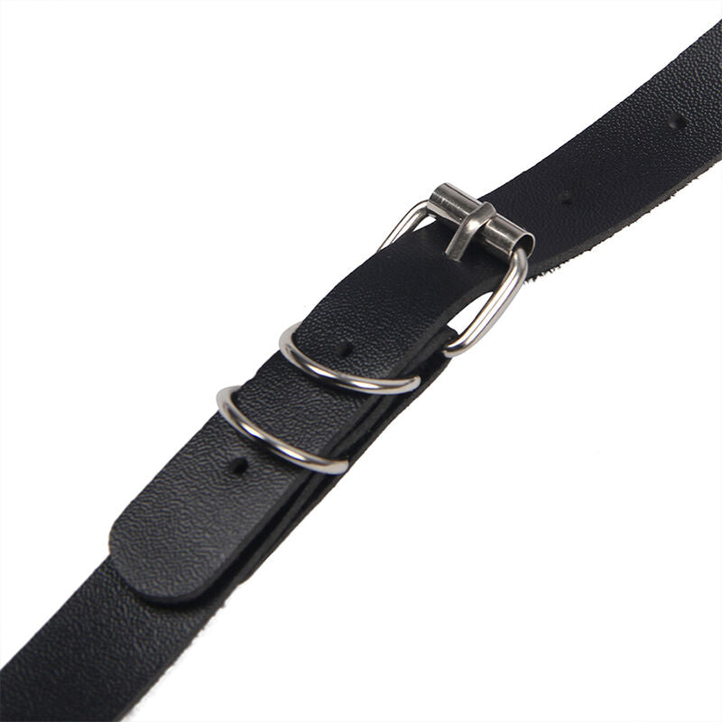 SUBBLIME Arnês de Corpo Completo em couro preto com fivelas, exibindo design sedutor e material de qualidade.