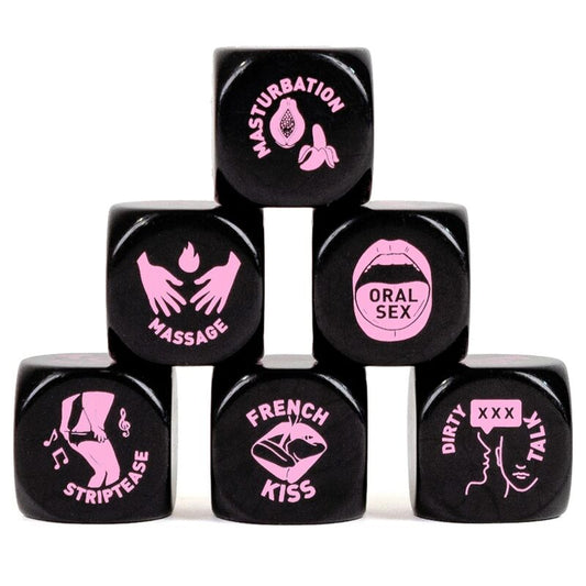 Dados Eróticos Preliminares SECRET PLAY 20mm para jogos sexuais divertidos.