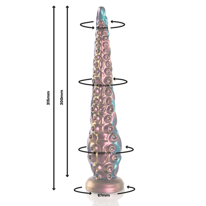 Dildo Charybdis Tentáculo Fino Grande da EPIC CYBERSILICOCK em silicone com design mitológico.