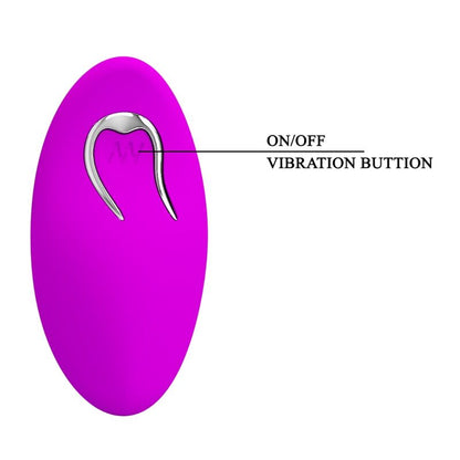 PRETTY LOVE Vibrador Plug Anal Heather com movimento up-down e controle remoto.
