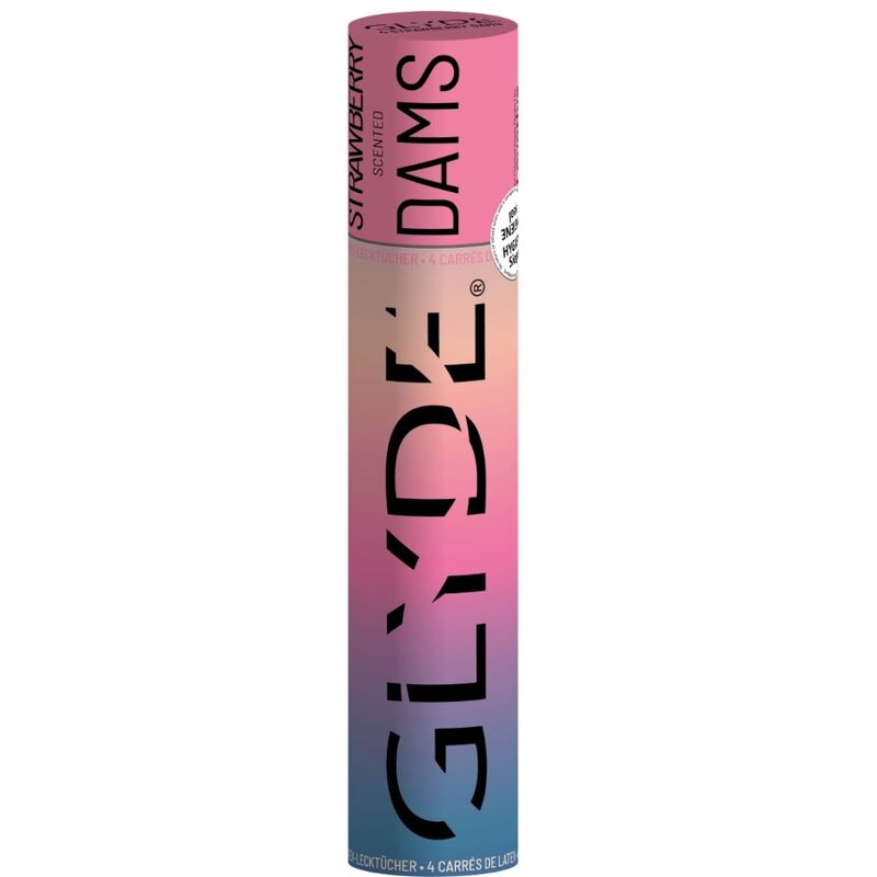 SHEER GLYDE - PRESAS DE LÁTEX PARA SEXO ORAL FRESA