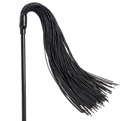 Imagem do acessório SECRET PLAY Espanador e Chicote, mostrando suas penas macias e o chicote, ideal para brincadeiras BDSM e sensuais.