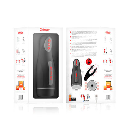 ONINDER Masturbador Masculino SEOUL com controlo via app e cabo de carregamento USB.