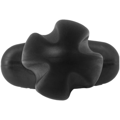 Plug Anal Tartarus Cuadripolar Silicona Negra