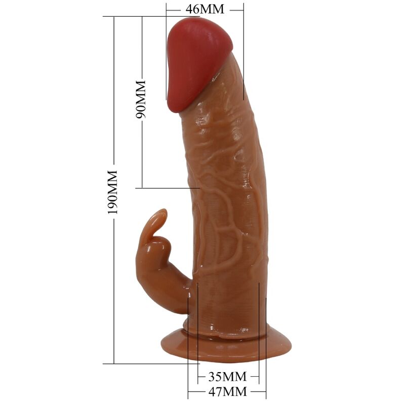 MARION HARNESS BRAGUITAS UNIVERSALES CON DILDO VIBRADOR MARRÓN DE 19 CM
