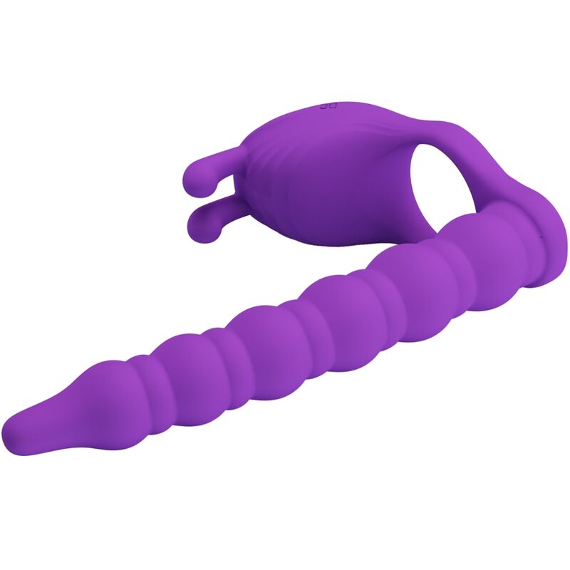Anel peniano PRETTY LOVE BLACKNEY com plug vibrador de próstata de silicone