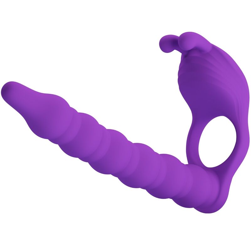 Anel peniano PRETTY LOVE BLACKNEY com plug vibrador de próstata de silicone
