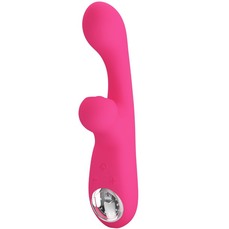 Vibrador estimulador Pretty Love Skylar rosa em silicone macio com design ergonómico