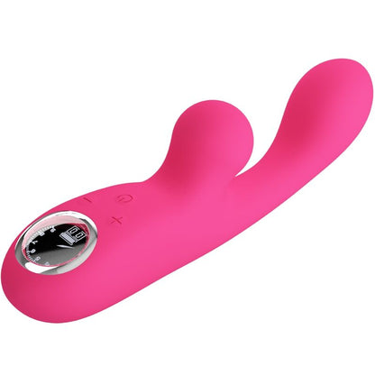 Vibrador estimulador Pretty Love Skylar rosa em silicone macio com design ergonómico