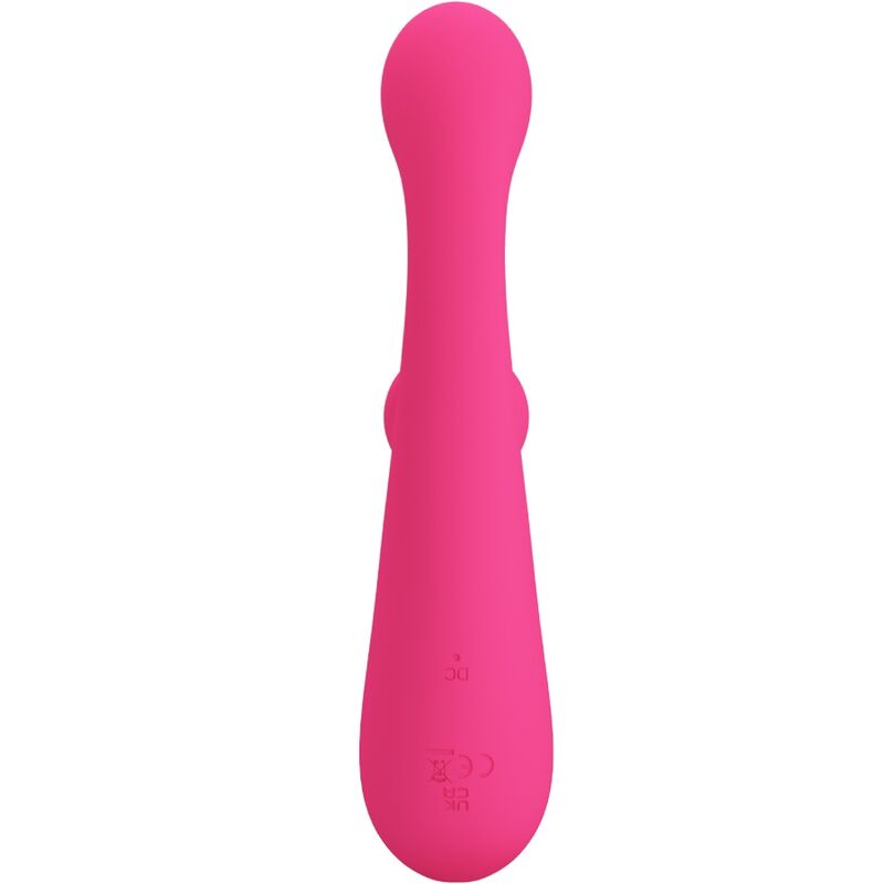 Vibrador estimulador Pretty Love Skylar rosa em silicone macio com design ergonómico