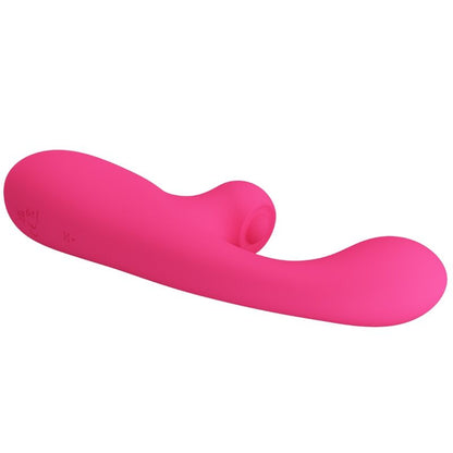 Vibrador estimulador Pretty Love Skylar rosa em silicone macio com design ergonómico