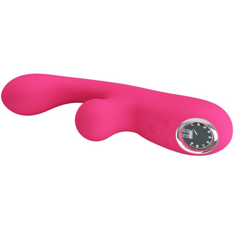 Vibrador estimulador Pretty Love Skylar rosa em silicone macio com design ergonómico