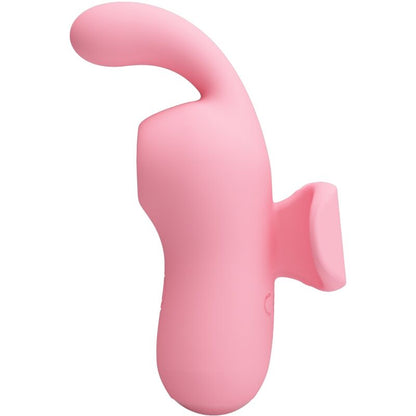 PRETTY LOVE Vibrador de Dedo e Sucker Magic Fairy 10 Funções, mostrando design compacto e cor rosa.