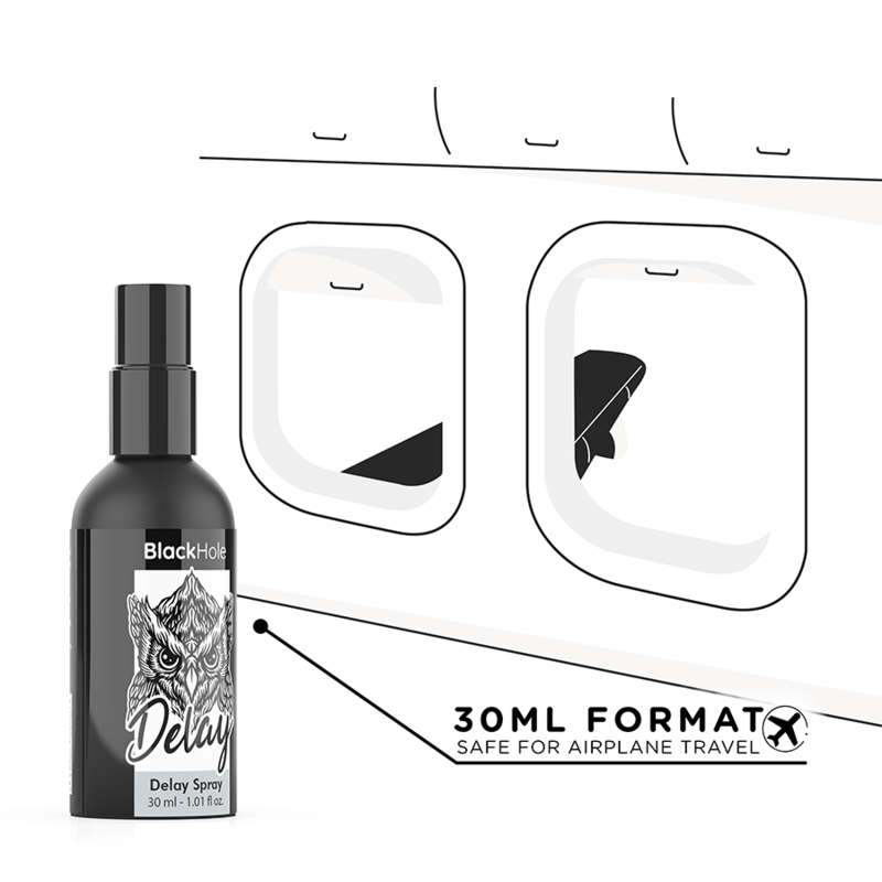 BLACK HOLE Spray Retardante Study Forte 30 ML para controlo da ejaculação