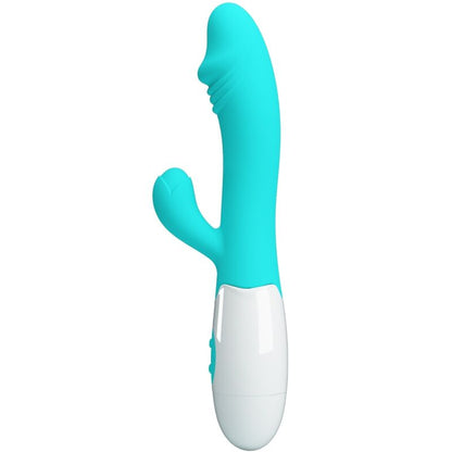 Vibrador PRETTY LOVE Snappy G-Spot Aqua Verde, destacando seu design flexível e estimuladores.