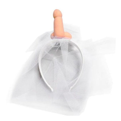 Velo de Novia Blanco con Pene para Despedida de Soltera