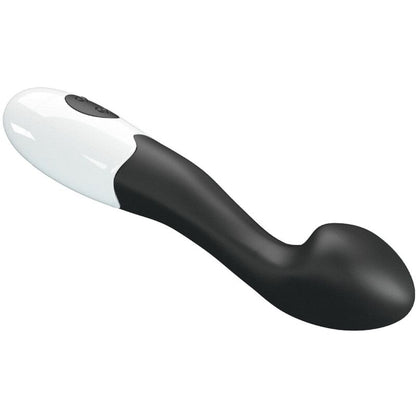 Close-up do vibrador PRETTY LOVE Charles G-Spot preto, destacando o seu design elegante e textura em silicone.