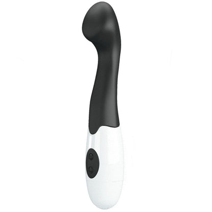 Close-up do vibrador PRETTY LOVE Charles G-Spot preto, destacando o seu design elegante e textura em silicone.