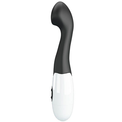 Close-up do vibrador PRETTY LOVE Charles G-Spot preto, destacando o seu design elegante e textura em silicone.