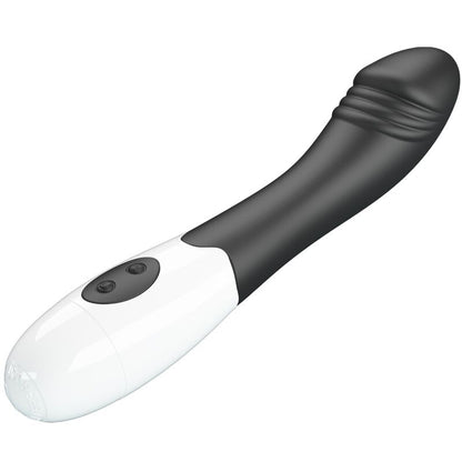Vibrador G-Spot Elemental PRETTY LOVE preto com 30 modos de vibração para estimulação do ponto G.