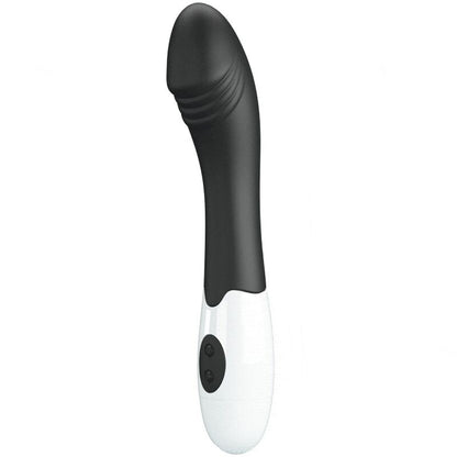 Vibrador G-Spot Elemental PRETTY LOVE preto com 30 modos de vibração para estimulação do ponto G.