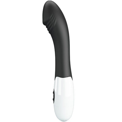 Vibrador G-Spot Elemental PRETTY LOVE preto com 30 modos de vibração para estimulação do ponto G.