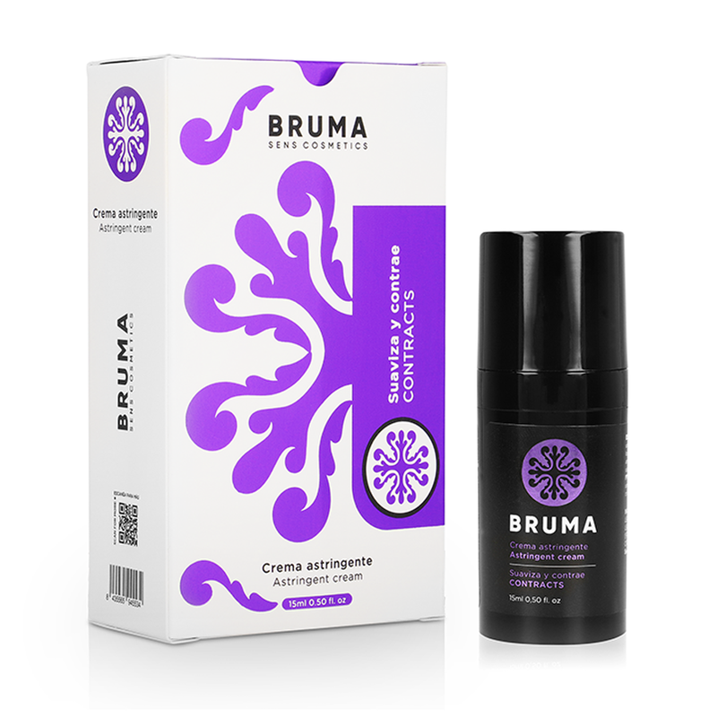 Close-up of the BRUMA Creme Adstringente Ultra Deslizante 15 ML, highlighting its compact design.