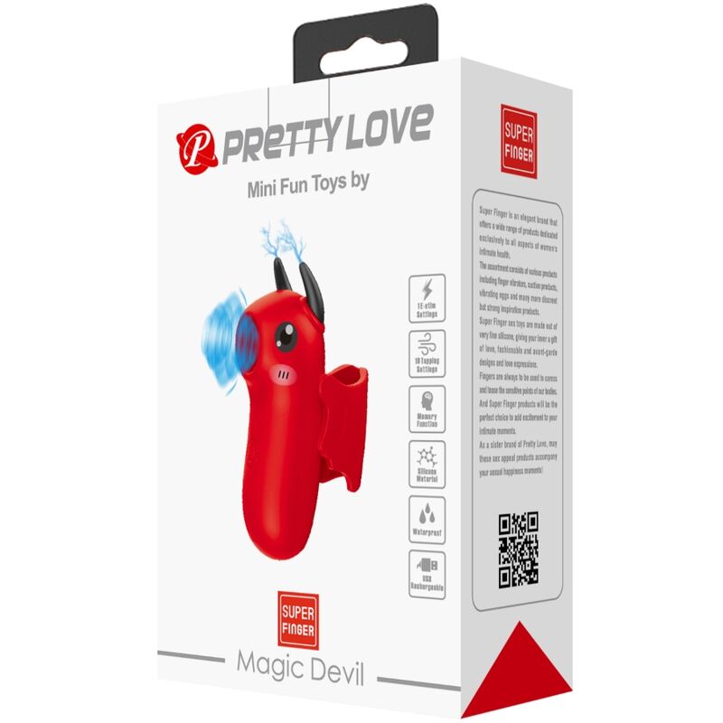 PRETTY LOVE Mini Estimulador Vibratório Magic Diabo para prazer intenso e discreto