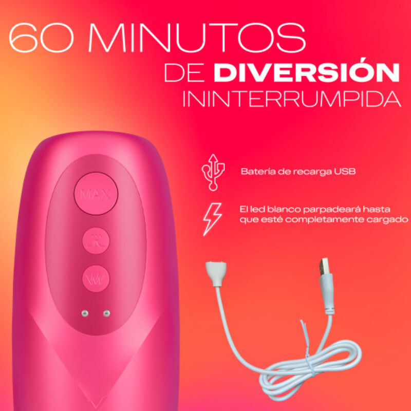 Close-up do masturbador vibratório DUREX Ride & Vibe, mostrando sua textura e design ergonómico para estimulação peniana.