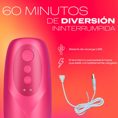 Close-up do masturbador vibratório DUREX Ride & Vibe, mostrando sua textura e design ergonómico para estimulação peniana.