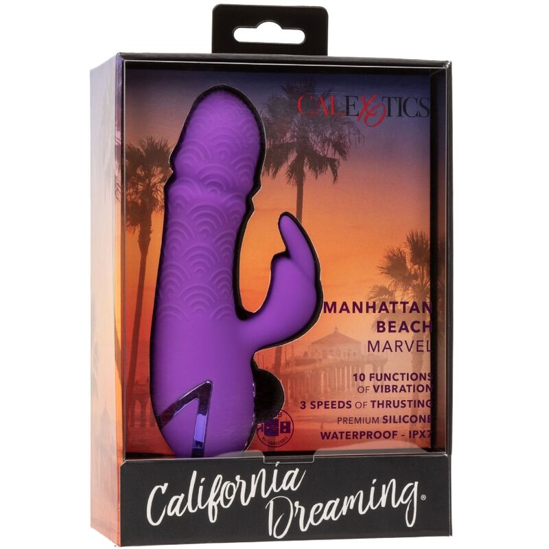 Vibrador de Conejo Doble Manhattan Beach Marvel Morado