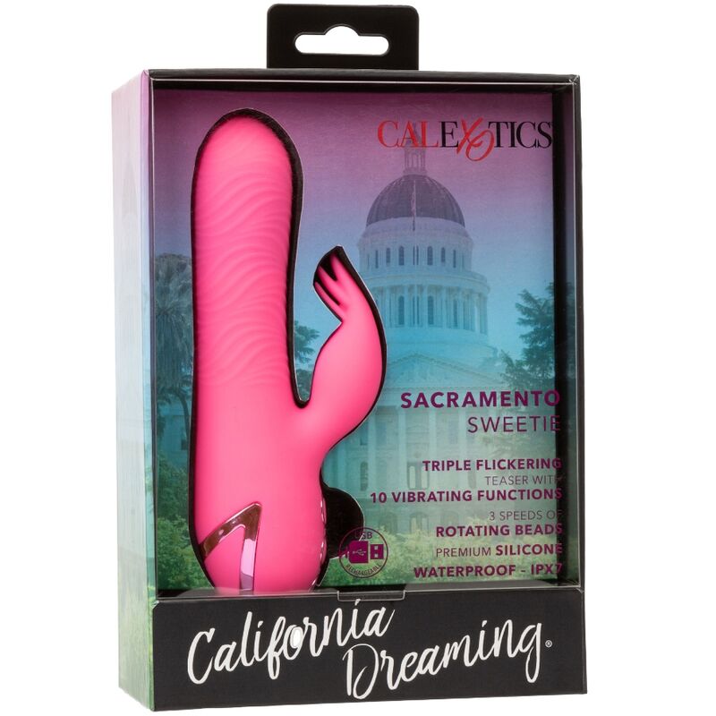 Vibrador Conejo de Silicona con Doble Estimulación Rotatoria y Vibratoria