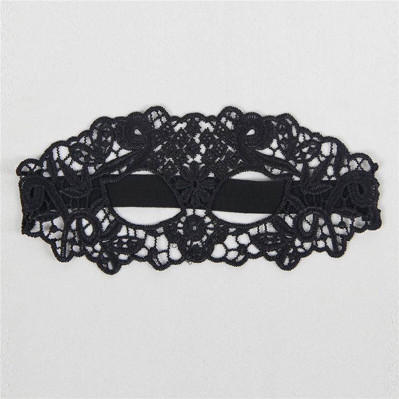 QUEEN LINGERIE - MÁSCARA DE ENCAJE NEGRO