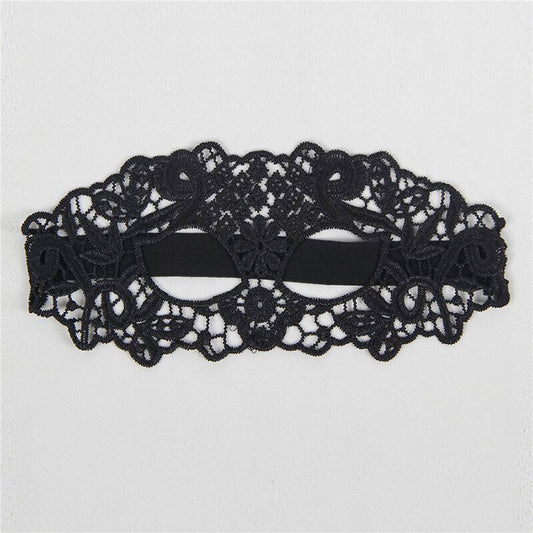 QUEEN LINGERIE - MÁSCARA DE ENCAJE NEGRO