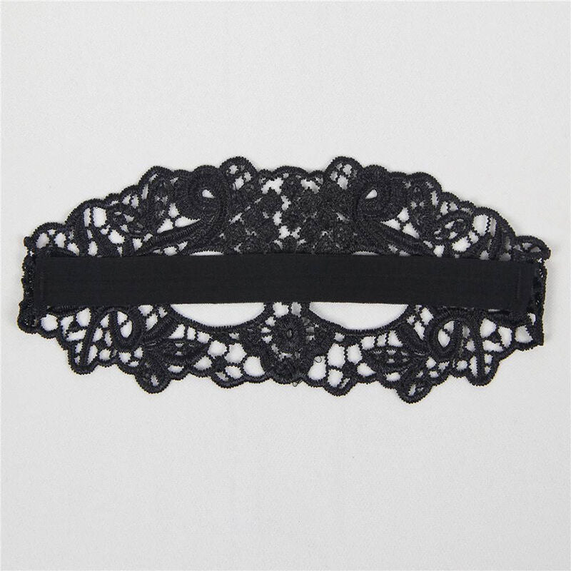 QUEEN LINGERIE - MÁSCARA DE ENCAJE NEGRO